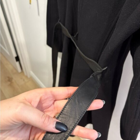 SOIA & KYO WOOL AND CASHMERE PEACOAT Black- - Picture 5 of 15